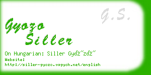 gyozo siller business card